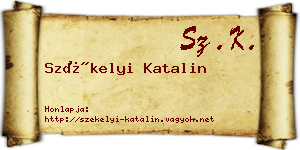 Székelyi Katalin névjegykártya