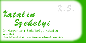 katalin szekelyi business card